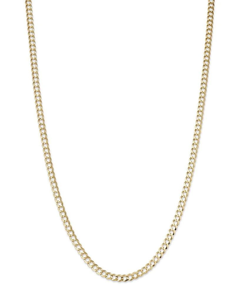 商品Bloomingdale's|Men's Curb Link Chain Necklace in 14K Yellow Gold, 22" - Exclusive,价格¥40406,第1张图片