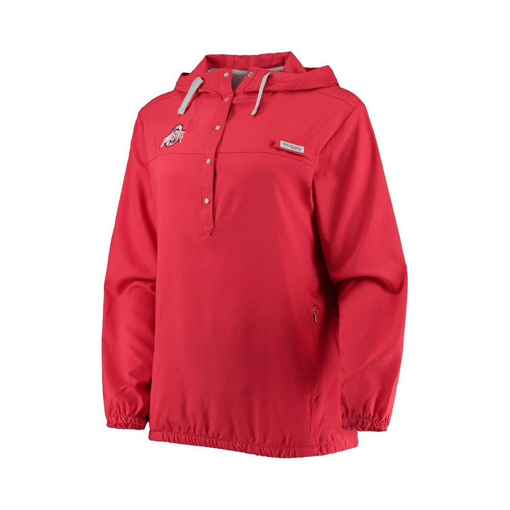 商品Columbia|Women's Scarlet Ohio State Buckeyes Tamiami Sun-Protection Omni-Wick Pullover Hoodie,价格¥528,第2张图片详细描述