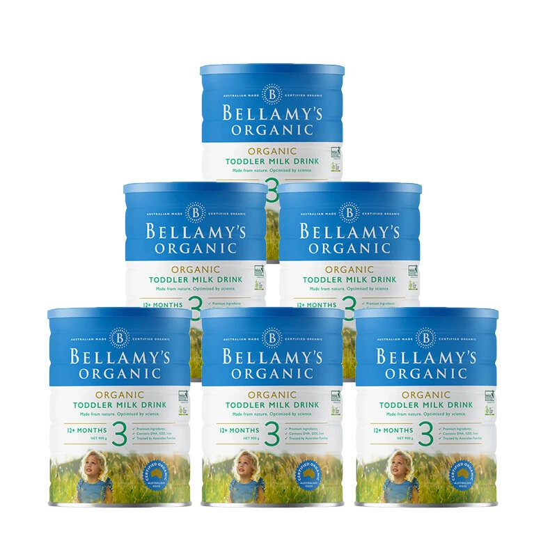 Bellamys Organic贝拉米3段（12-36个月）有机婴儿奶粉900g/罐 新旧版本随机发（保税仓发货）（预售3个工作日内发货） 商品