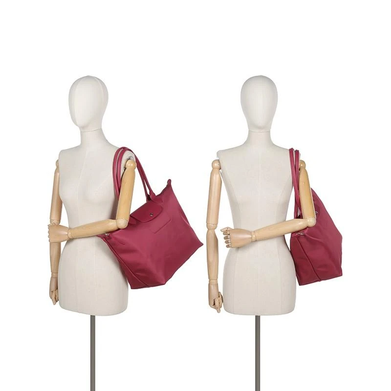 商品[国内直发] Longchamp|珑骧 LONGCHAMP 奢侈品 女士ROSEAU系列中号黑色小牛皮�鳄鱼纹手提斜挎包 10058 HTS 001送女友礼物,价格¥3024,第20张图片详细描述