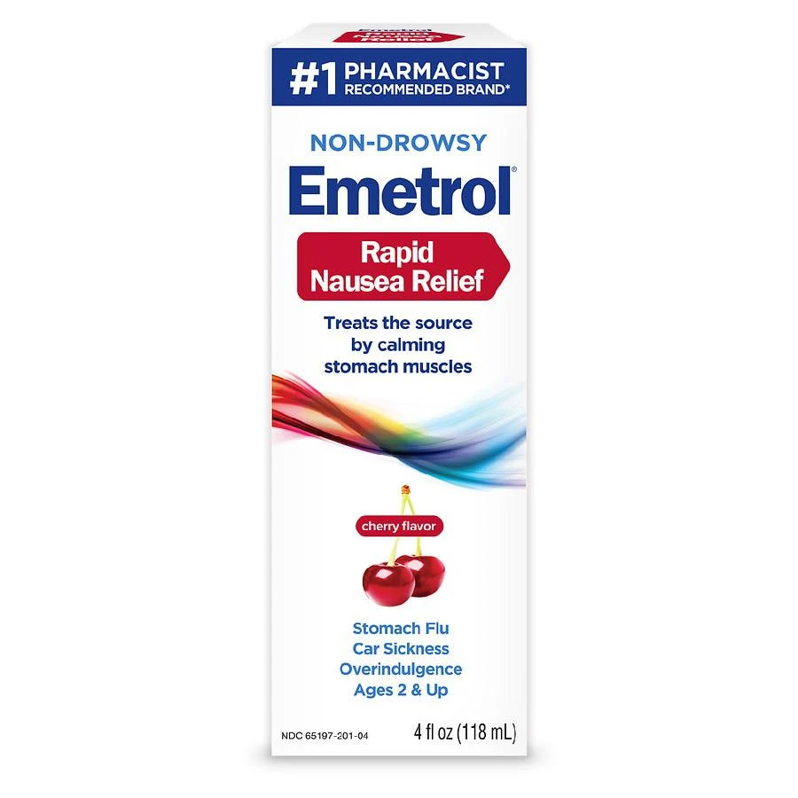 商品Emetrol|Non-Drowsy Nausea and Upset Stomach Relief Liquid Cherry,价格¥104,第1张图片