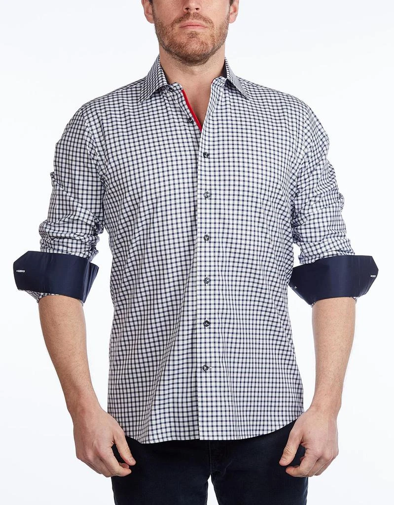 商品Levinas|Contemporary Fit Contrast Detailed Button Down,价格¥303,第1张图片