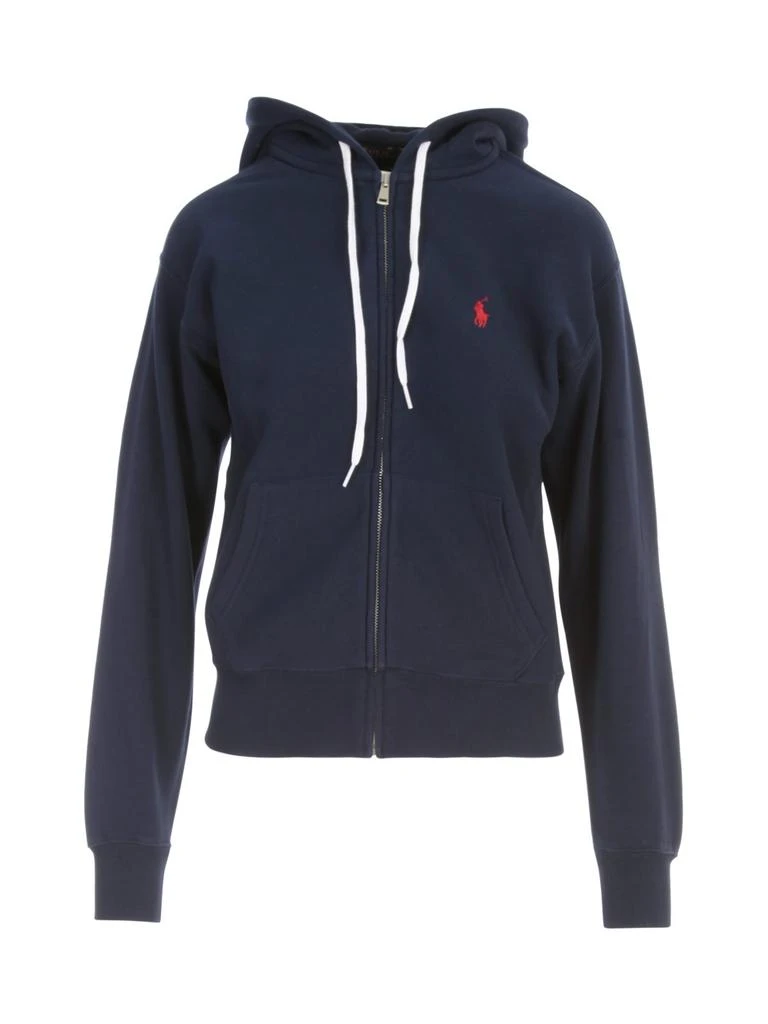 商品Ralph Lauren|Polo Ralph Lauren Logo Embroidered Zip-Up Hoodie,价格¥1177,第1张图片