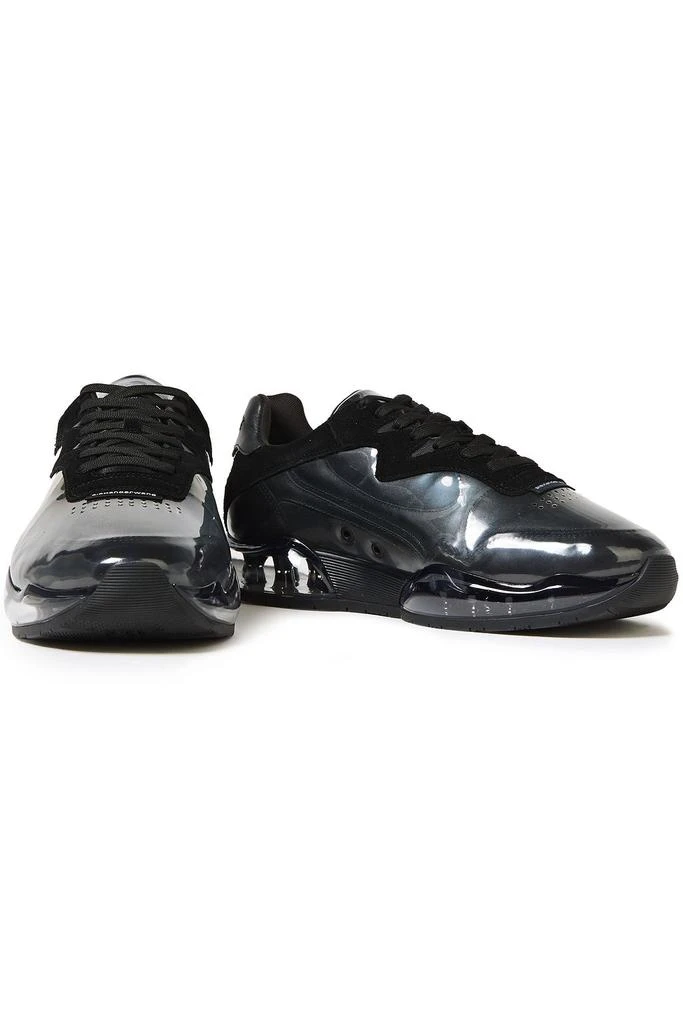 商品Alexander Wang|Stadium layered PVC, leather, suede and mesh sneakers,价格¥2620,第2张图片详细描述