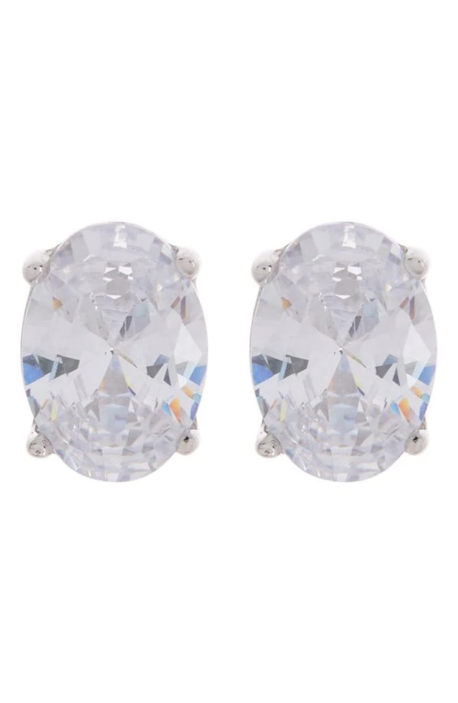 商品Suzy Levian|Sterling Silver Oval CZ Stud Earrings,价格¥230,第1张图片