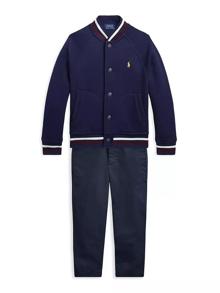 商品Ralph Lauren|Little Boy's &amp; Boy's Fleece Bomber Jacket,价格¥333,第2张图片详细描述