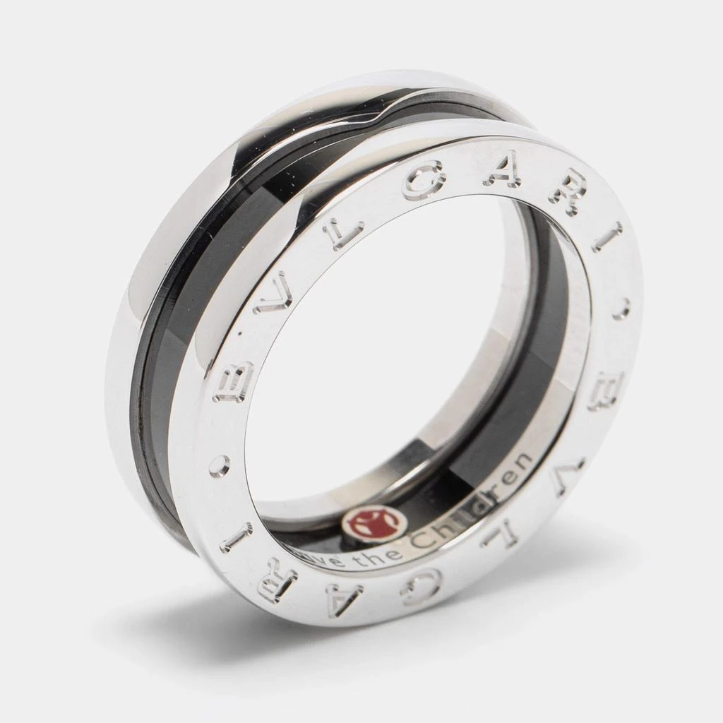 商品[二手商品] BVLGARI|Bvlgari B-zero1 Save the Children Sterling Silver Ceramic Ring Size 53,价格¥3548,第1张图片