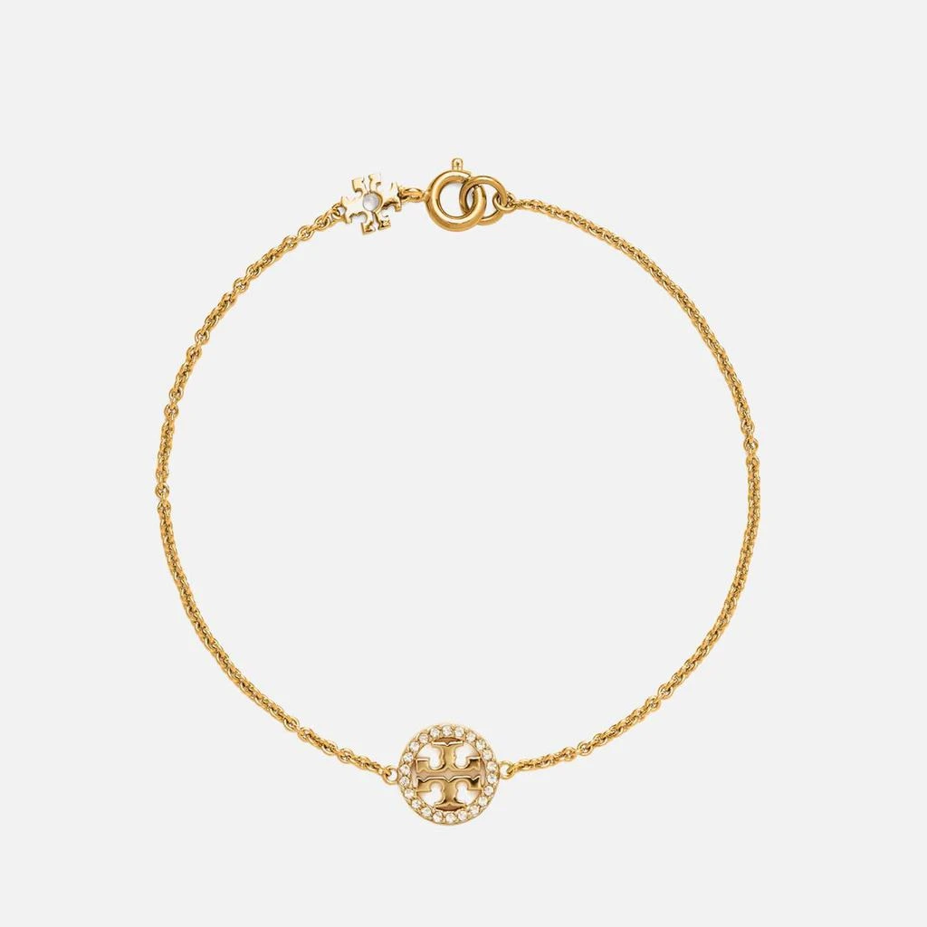 商品Tory Burch|Tory Burch Miller Pavé Chain Gold-Tone Brass and Swarovski Bracelet,价格¥628,第1张图片