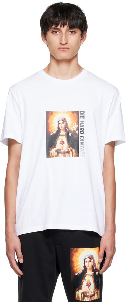 白色 Saint Kash T 恤商品第1张图片规格展示