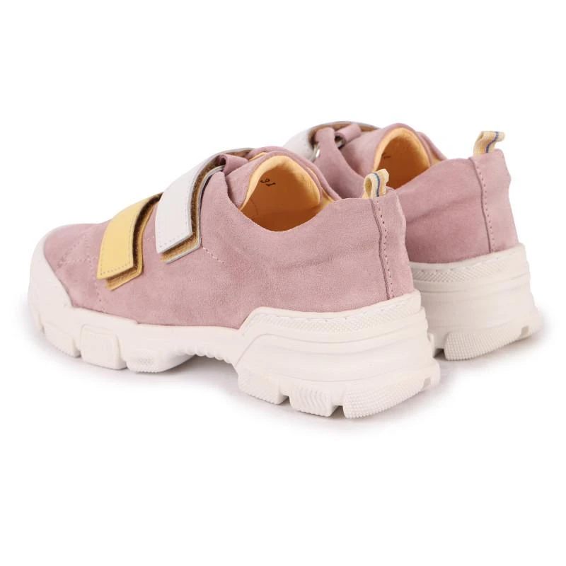 商品Dulis|Suede leather velcro straps sneakers in pink,价格¥1013,第2张图片详细描述