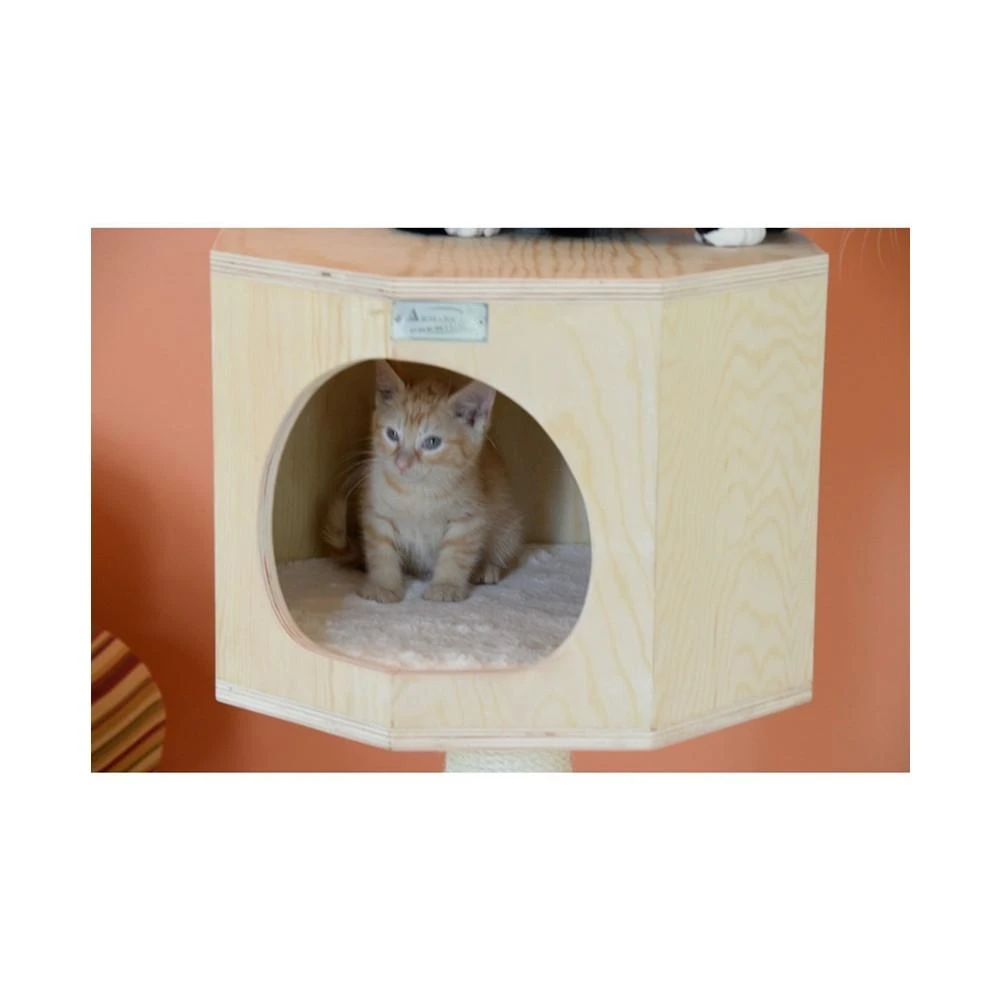 商品Macy's|46" Real Wood Premium Scots Pine, Solid Wood Cat Tree,价格¥1684,第5张图片详细描述