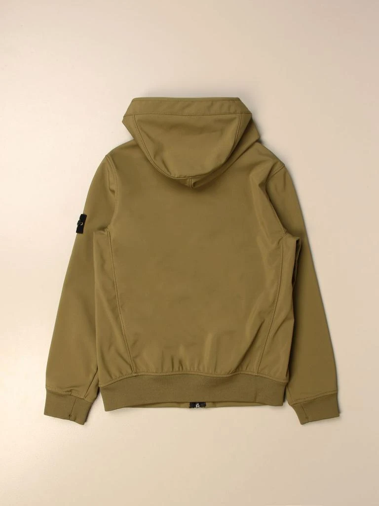 商品Stone Island Junior|Stone Island Junior sweatshirt in cotton with zip,价格¥3919,第2张图片详细描述