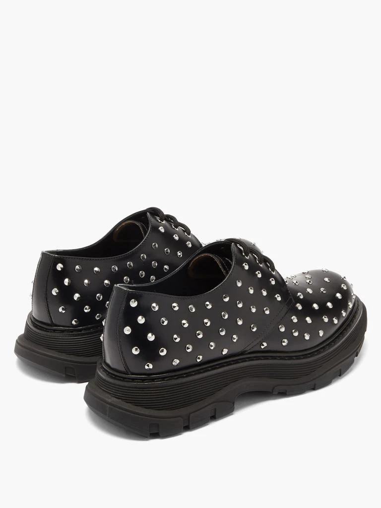 商品Alexander McQueen|Tread studded leather Derby shoes,价格¥7457,第4张图片详细描述