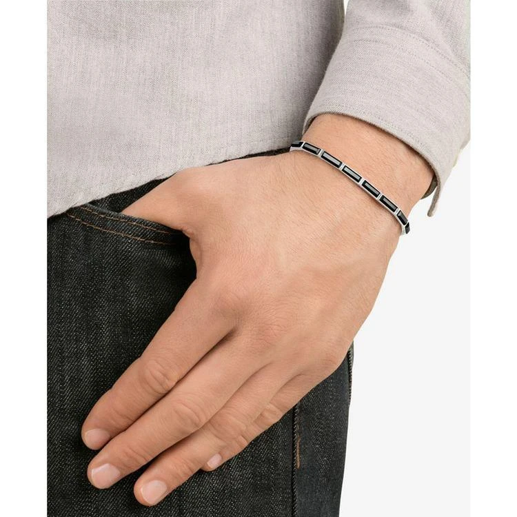 商品Swarovski|Silver-Tone Dark Gray Crystal Tennis Bracelet,价格¥1116,第2张图片详细描述