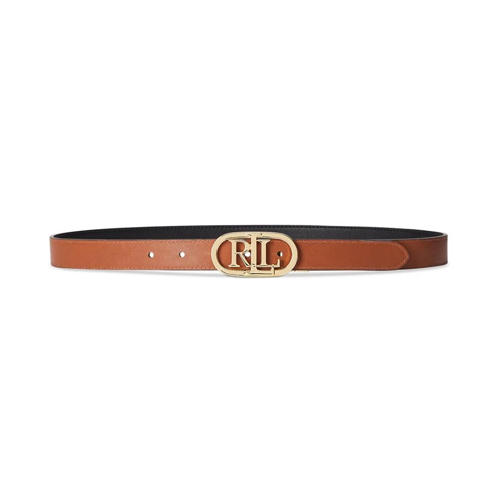 商品Ralph Lauren|Women's Logo Reversible Skinny Leather Belt,价格¥489,第1张图片