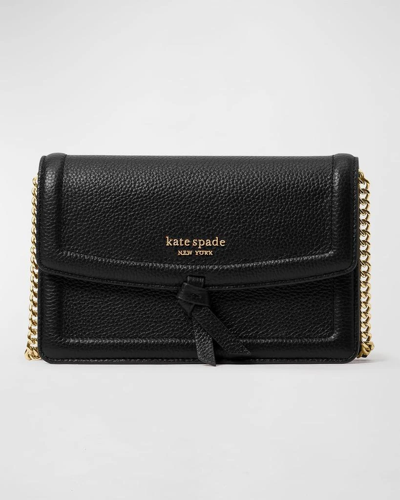 商品Kate Spade|knott flap leather crossbody bag,价格¥1919,第1张图片
