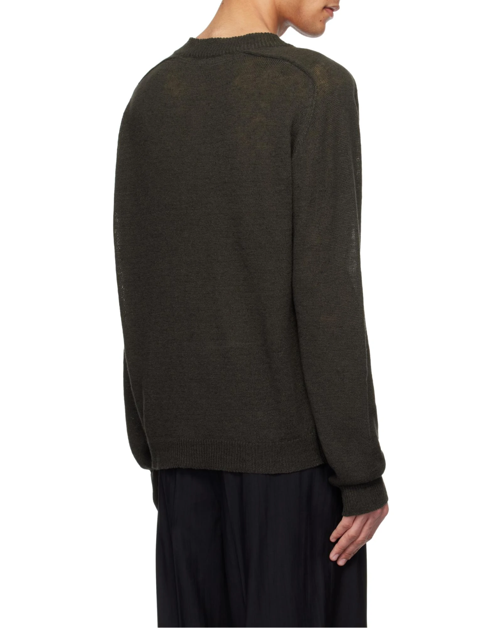商品【商品预售7天】 Our Legacy|Our Legacy 男士针织�毛衣 M2253RNG 黑色,价格¥3448,第4张图片详细描述