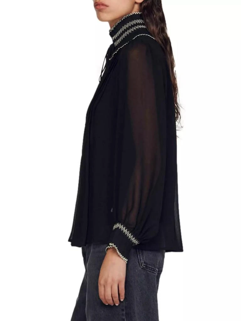 商品Sandro|Chiffon Blouse,价格¥1106,第4张图片详细描述