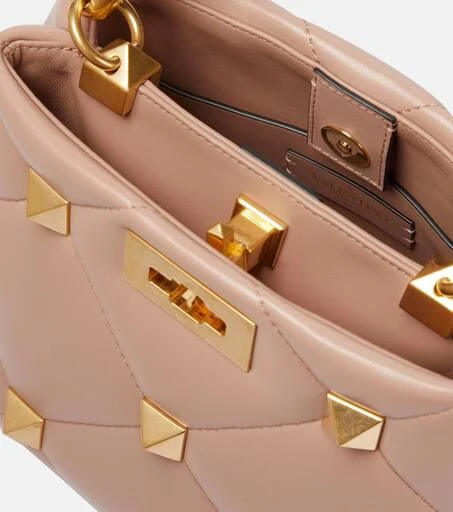 商品Valentino|Roman Stud Small leather tote bag,价格¥25418,第4张图片详细描述