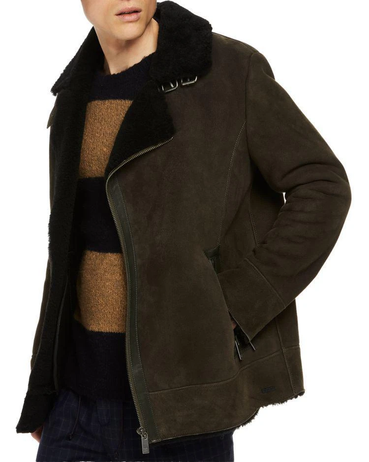 商品Scotch & Soda|Scotch & Soda Leather Shearling Jacket,价格¥5018,第1张图片