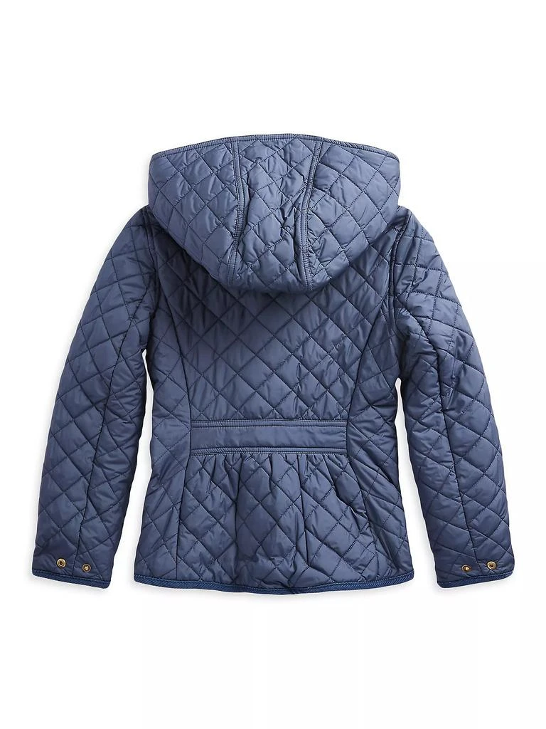 商品Ralph Lauren|Little Girl's &amp; Girl's Quilted Hooded Jacket,价格¥624,第2张图片详细描述