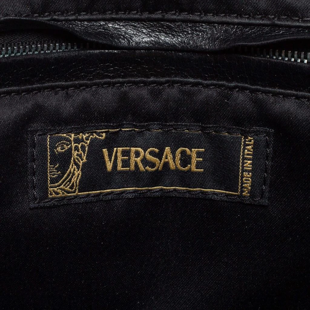 Versace Multicolor Archival Print Canvas and Leather Chaos Couture Studded Boston Bag  商品