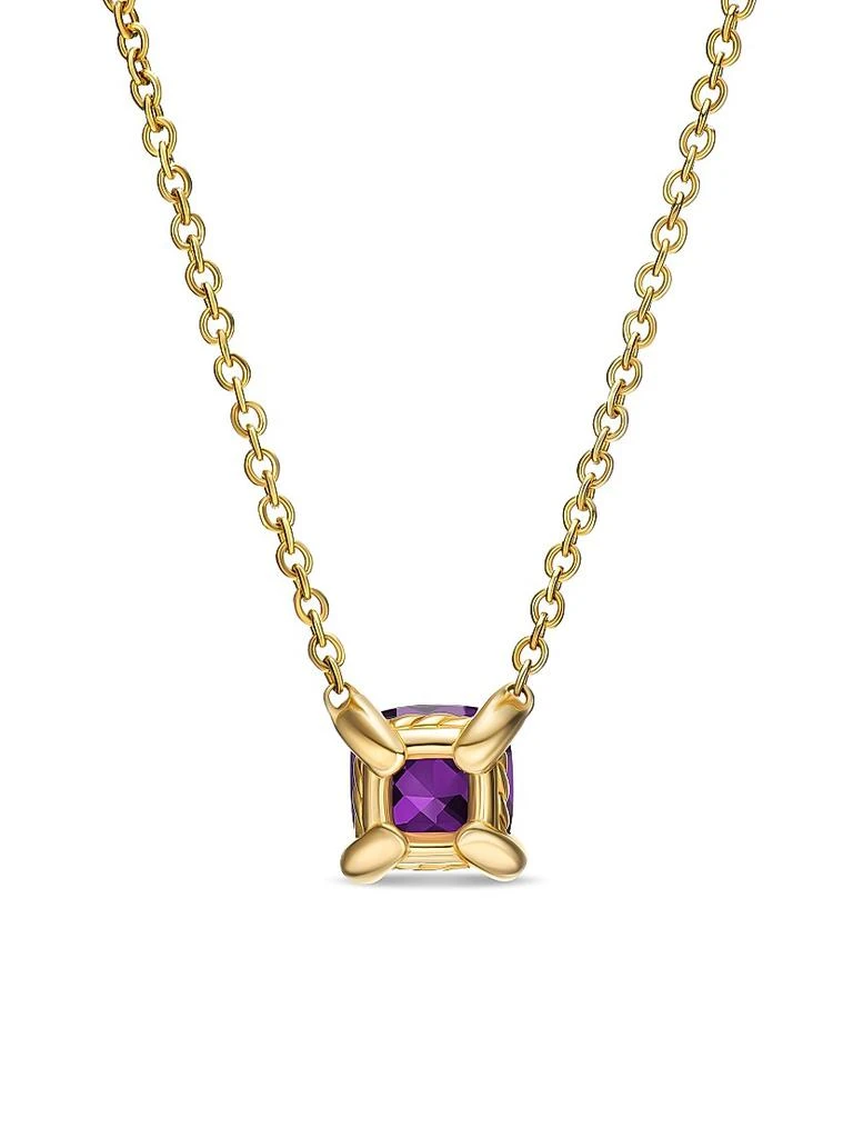 商品David Yurman|Micro Chatelaine Pendant Necklace in 18K Yellow Gold,价格¥5879,第4张图片详细描述