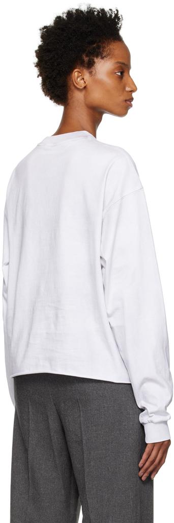 White Washed Applique Long Sleeve T-Shirt商品第3张图片规格展示