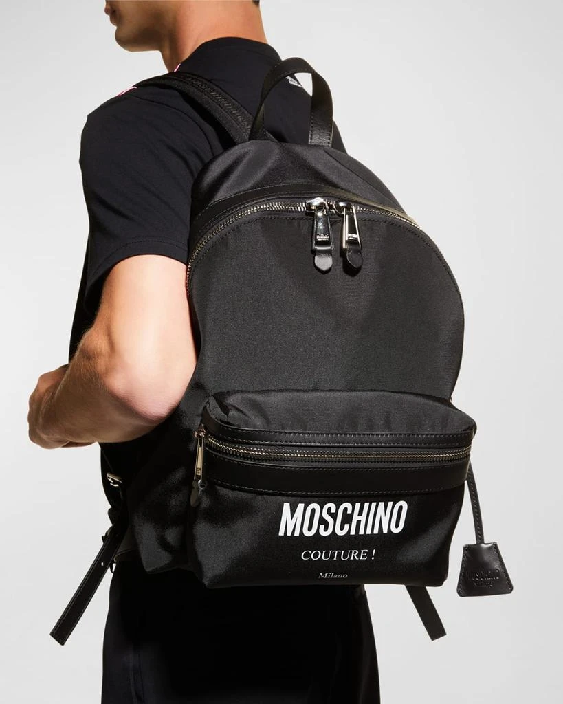 商品Moschino|Men's Logo Backpack,价格¥6910,第2张图片详细描述