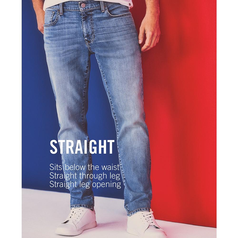 Men's Straight-Fit Stretch Jeans商品第4张图片规格展示