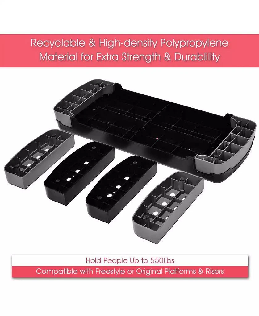 32'' Fitness Aerobic Step Adjust 4" - 6" - 8" Exercise Stepper 商品