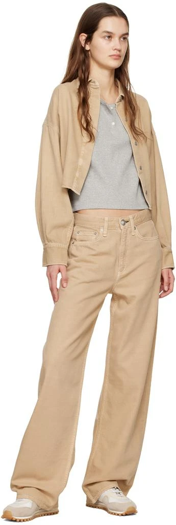 商品Rag & Bone|Beige Featherweight Logan Jeans,价格¥2026,第4张图片详细描述