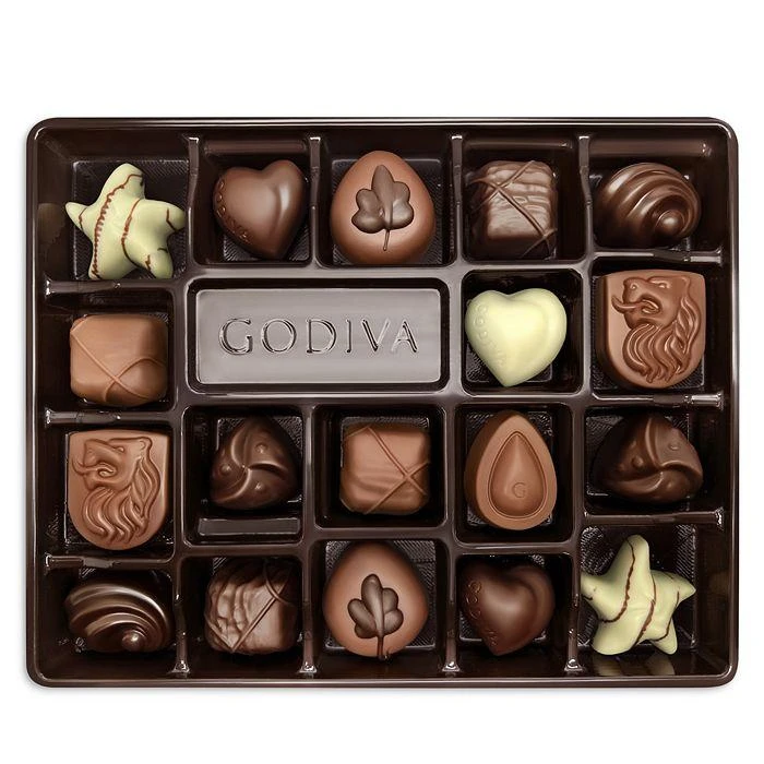 商品Godiva|巧克力节日礼盒装 18 颗混合口味,价格¥303,第2张图片详细描述