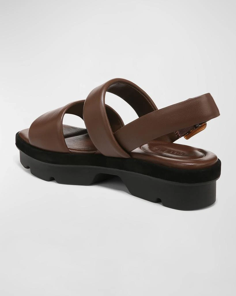 商品Vince|Bowie Leather Lug-Sole Slingback Sandals,价格¥2177,第3张图片详细描述