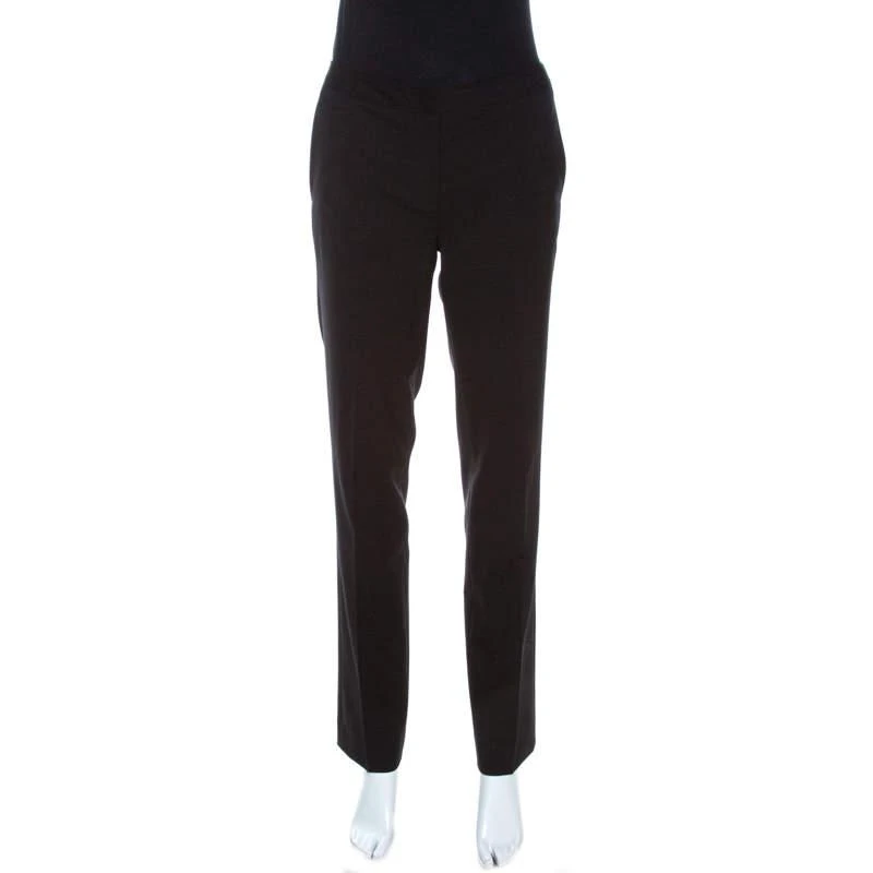 商品[二手商品] Burberry|Burberry Black Stretch Wool Blend Tailored Trousers S,价格¥738,第1张图片