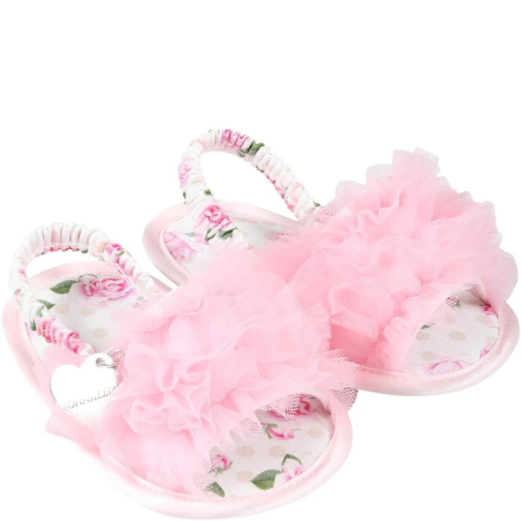 商品MONNALISA|Pink Sandals For Baby Girl,价格¥843,第3张图片详细描述