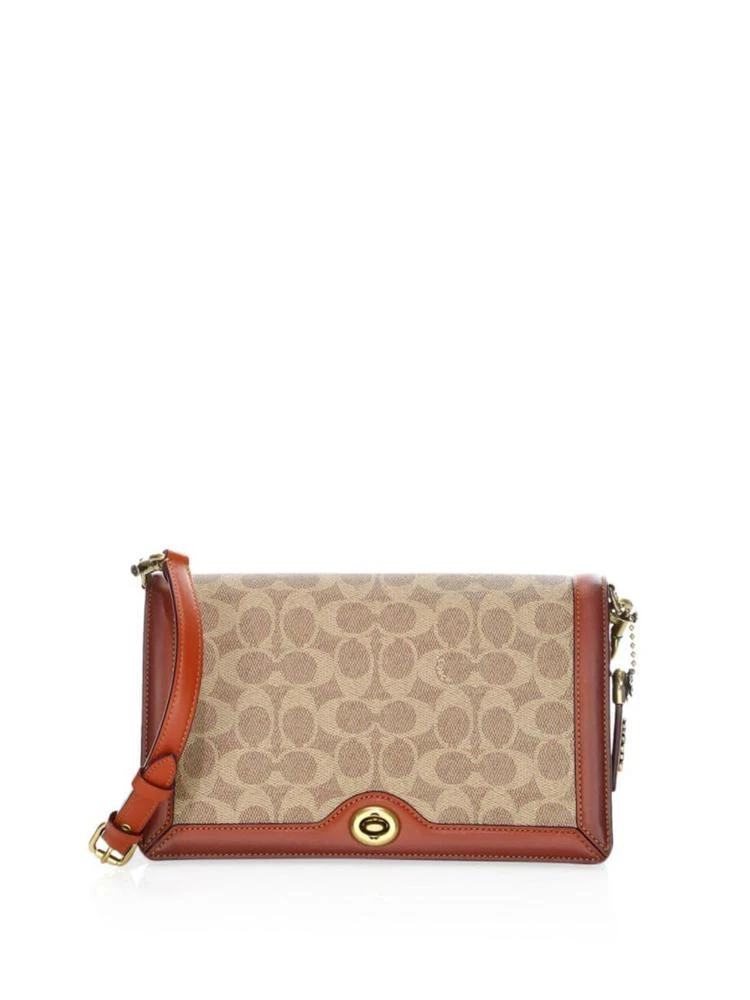 商品Coach|老花帆布&真皮斜挎包,价格¥2082,第1张图片