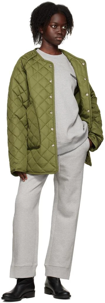 商品TRUNK PROJECT|SSENSE Exclusive Khaki Quilted Jacket,价格¥721,第4张图片详细描述