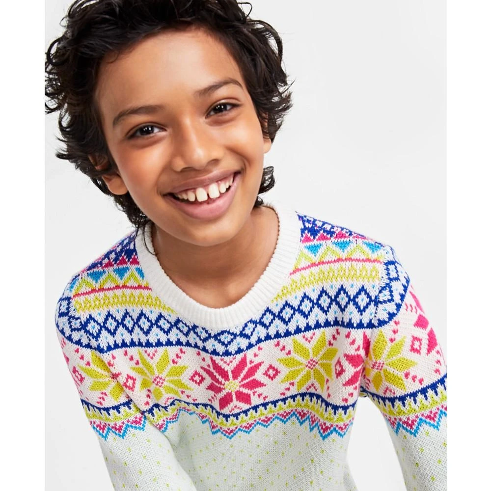 商品Charter Club|Holiday Lane Big Boys Multi-Color Fair Isle Sweater, Created for Macy's,价格¥46,第3张图片详细描述