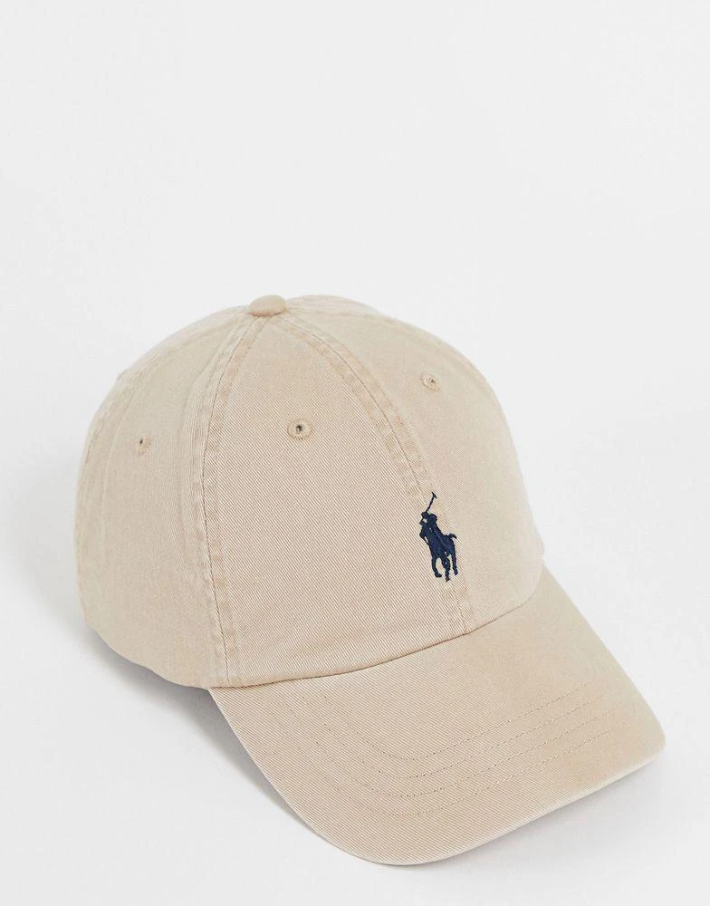 商品Ralph Lauren|Polo Ralph Lauren logo baseball cap in beige,价格¥543,第1张图片