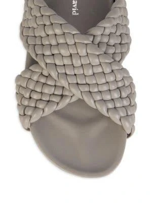 商品Charles David|Defend Woven Leather Platform Slides,价格¥513,第5张图片详细描述
