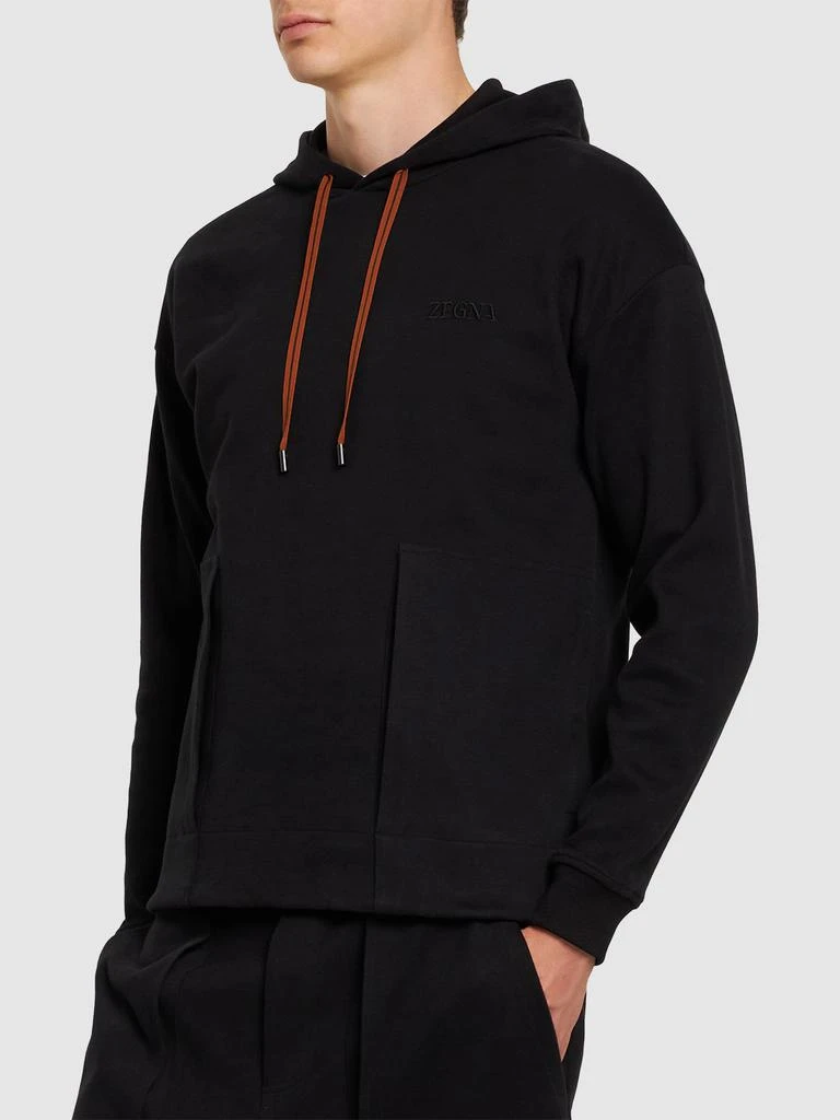 商品Zegna|Essential Cotton Hoodie,价格¥2755,第2张图片详细描述