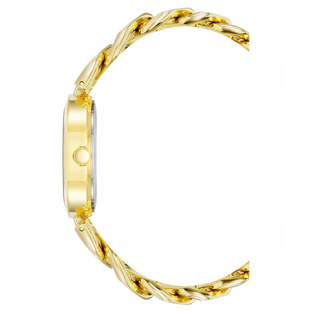 Women's Three-Hand Quartz Gold-Tone Alloy Chain Bracelet Watch, 34mm商品第2张图片规格展示