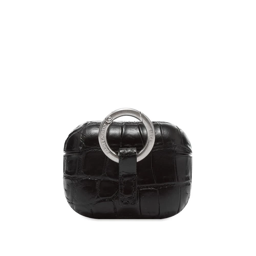 商品Yves Saint Laurent|Saint Laurent Logo Airpod Pro Case With Strap,价格¥2223,第2张图片详细描述