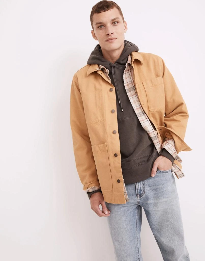 商品Madewell|Garment-Dyed Canvas Chore Jacket,价格¥746,第1张图片