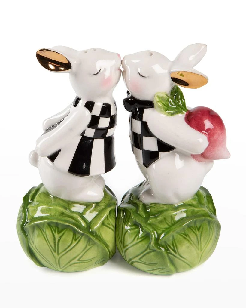 商品MacKenzie-Childs|Cabbage Garden Easter Bunny Salt & Pepper Set,价格¥373,第1张图片