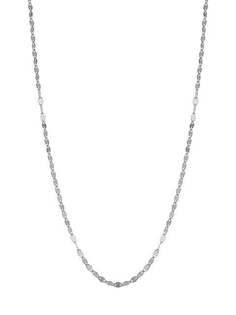 商品Oradina|14K White Solid Gold Cabaret Chain Necklace,价格¥1151,第1张图片
