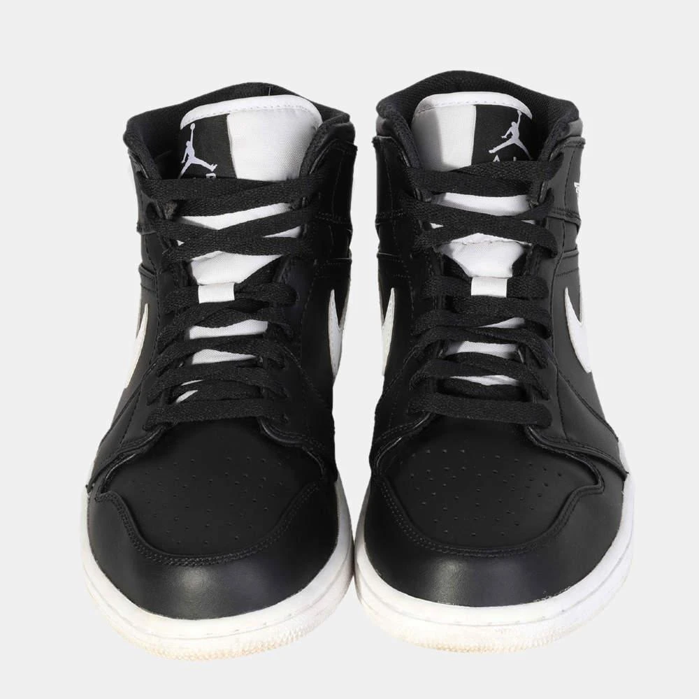 商品[二手商品] Jordan|Air Jordan 1 Retro Mid 'Black White' Sneakers (9.5 US) EU 42.5,价格¥2312,第3张图片详细描述