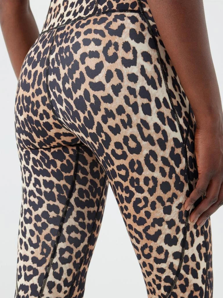 商品Ganni|High-rise leopard-print recycled-blend leggings,价格¥1381,第3张图片详细描述