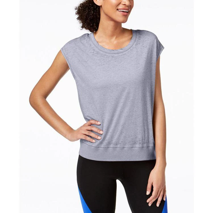 商品Calvin Klein|Performance Drop-Shoulder Icy Wash T-Shirt,价格¥115,第3张图片详细描述